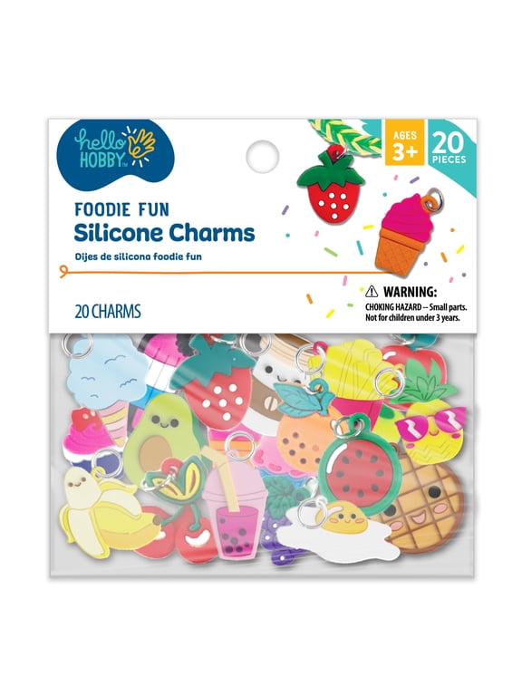 Silicone Charms for Crafts, Foodie Fun, Unisex Child
