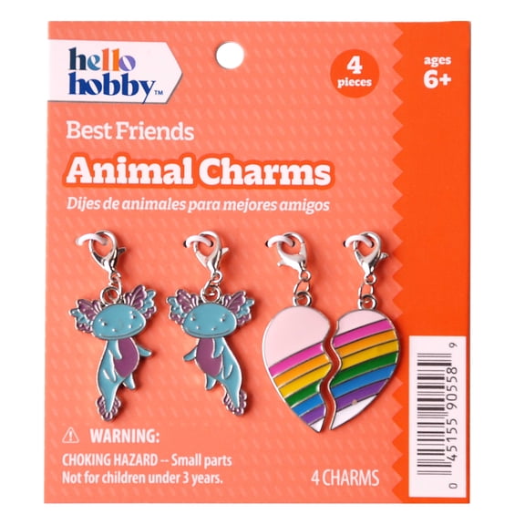 Hello Hobby - Animal Friendship Charms - 4 Charms - USHH2239