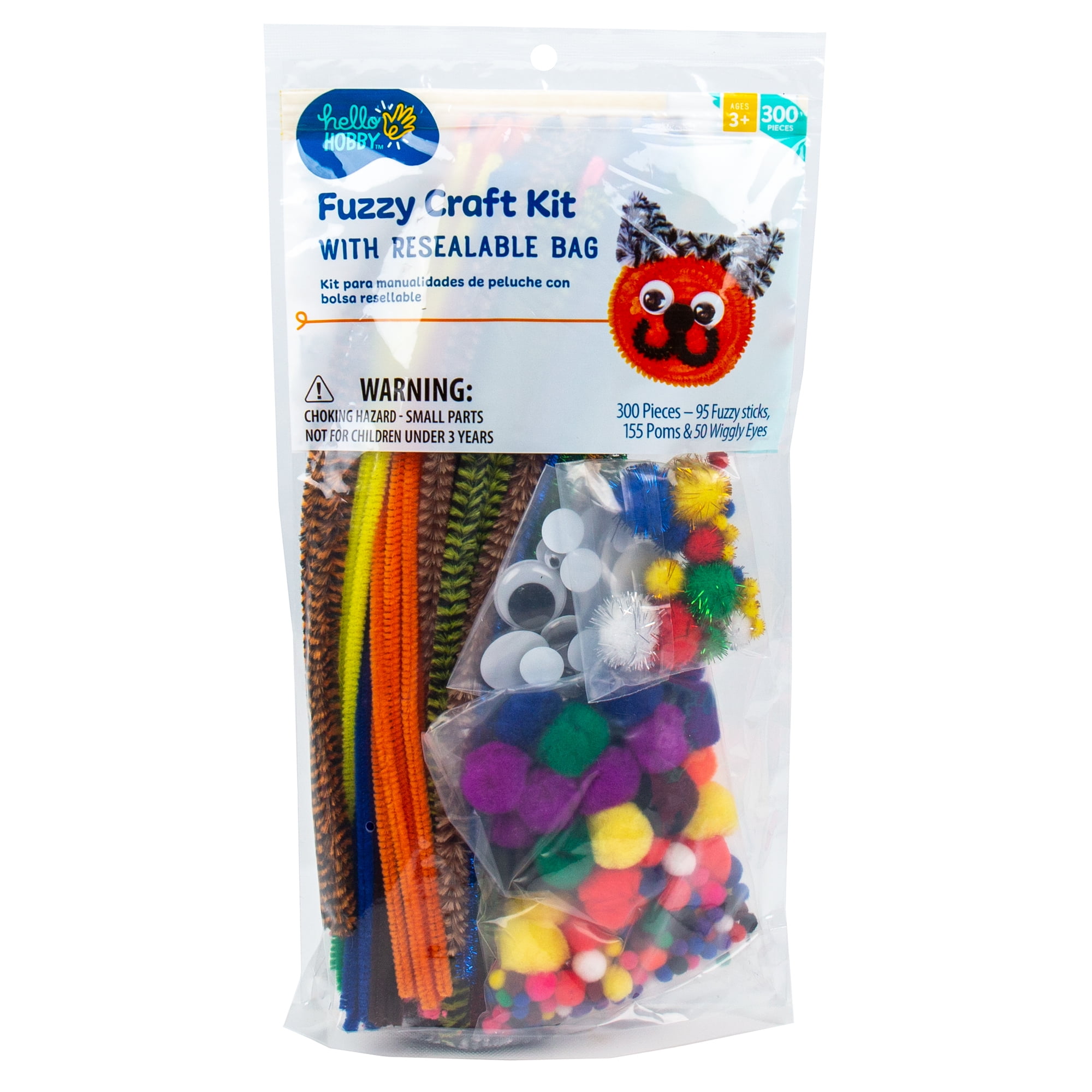 Hello Hobby Fuzzy Craft Kit, Size: 300 Pack
