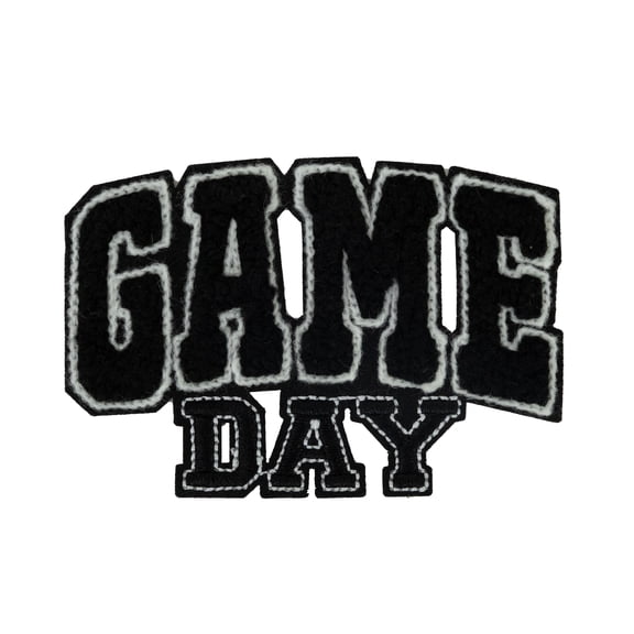 Hello Hobby Game Day Patch for Clothing, Embroidered, Multicolor, Sports Theme
