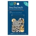 Hello Hobby Gold Heavy Duty Snap Kit Fasteners, Nickel Plated Brass (7