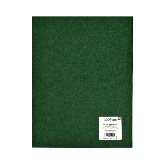 Hello Hobby Green Felt Sheet, 9" x 12"