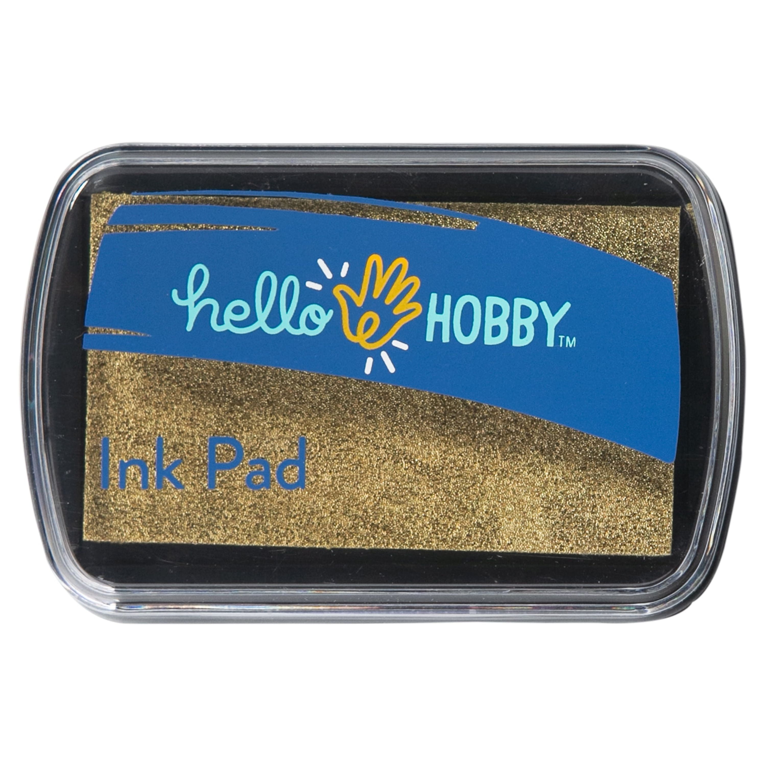 Hello Hobby Ink Pad for Stamping, Metallic Gold 