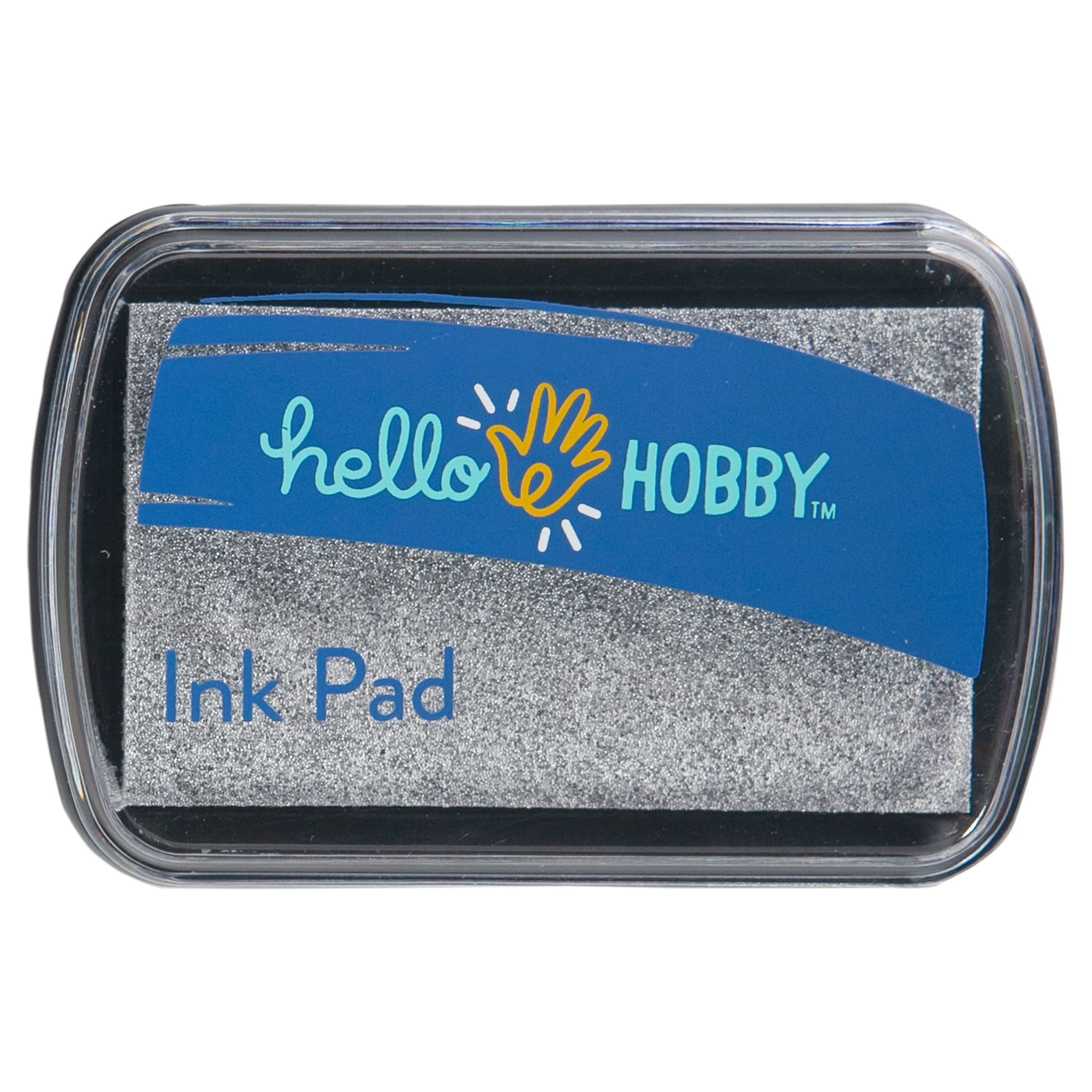 Hello Hobby Ink Pad for Stamping, Silver Metallic