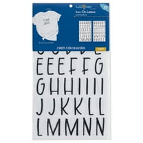 Hello Hobby 69-Piece Iron-on Letters, 2 Sheets
