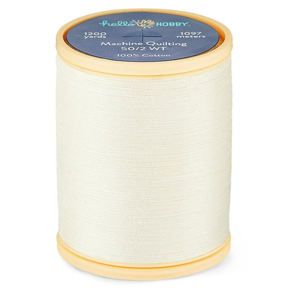 Hello Hobby Ivory Pima Cotton Thread 50/2 WT