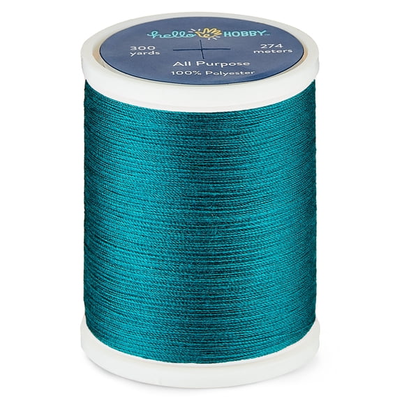 Hello Hobby Jade 100% Polyester All Purpose Thread, 300 Yards