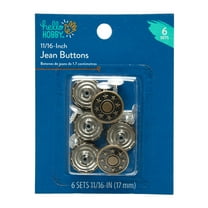Hello Hobby Jean Button 11/16 6 Sets