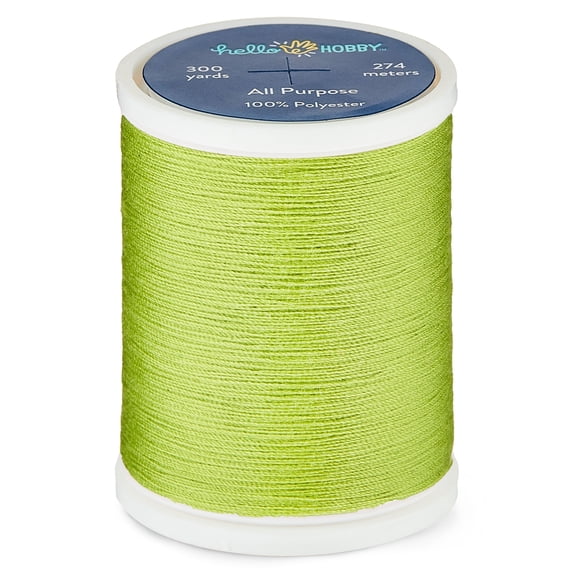 Hello Hobby Kiwi 100% Polyester All Purpose Thread, 300 Yards