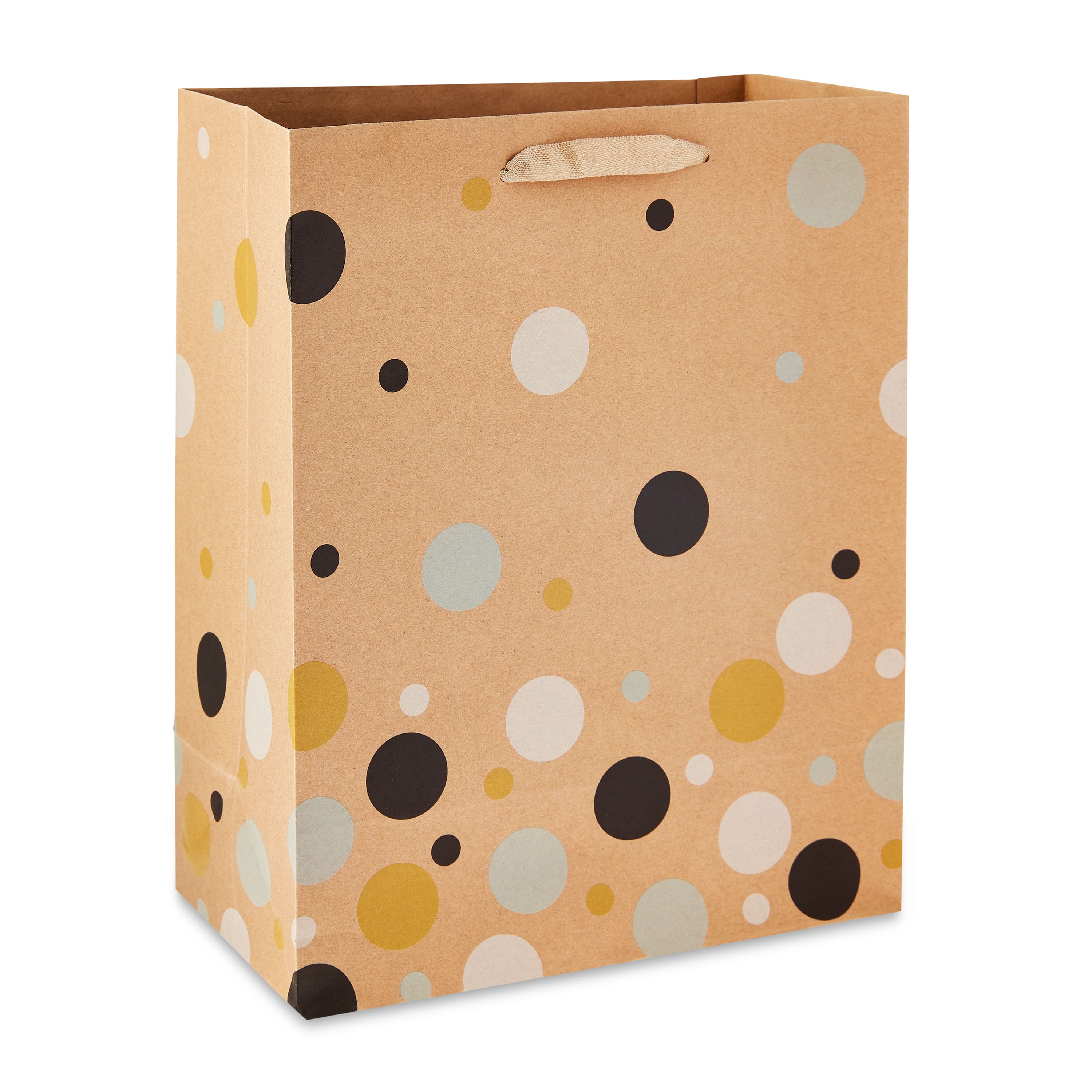 Hello Hobby Large Brown Dots Paper Bags, 8" x 10", 13 Count