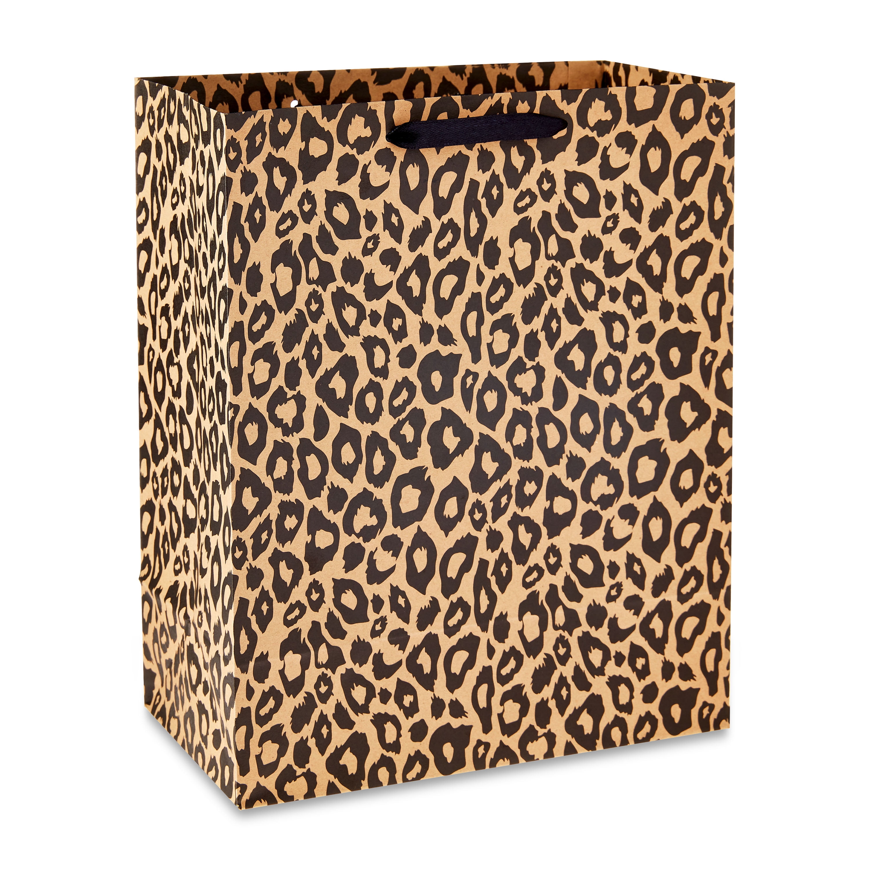 Hello Hobby Large Brown Leopard Paper Bags, 8" x 10", 7 Count