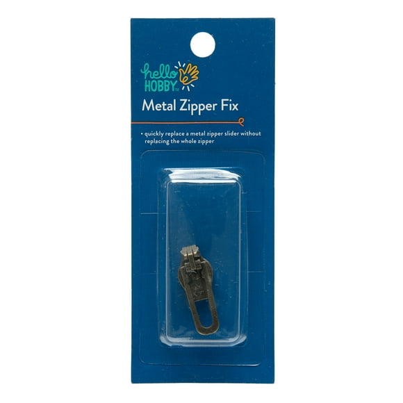 Hello Hobby Brass Metal Zipper Fix Sewing Fastener, 1 Count, Size 5