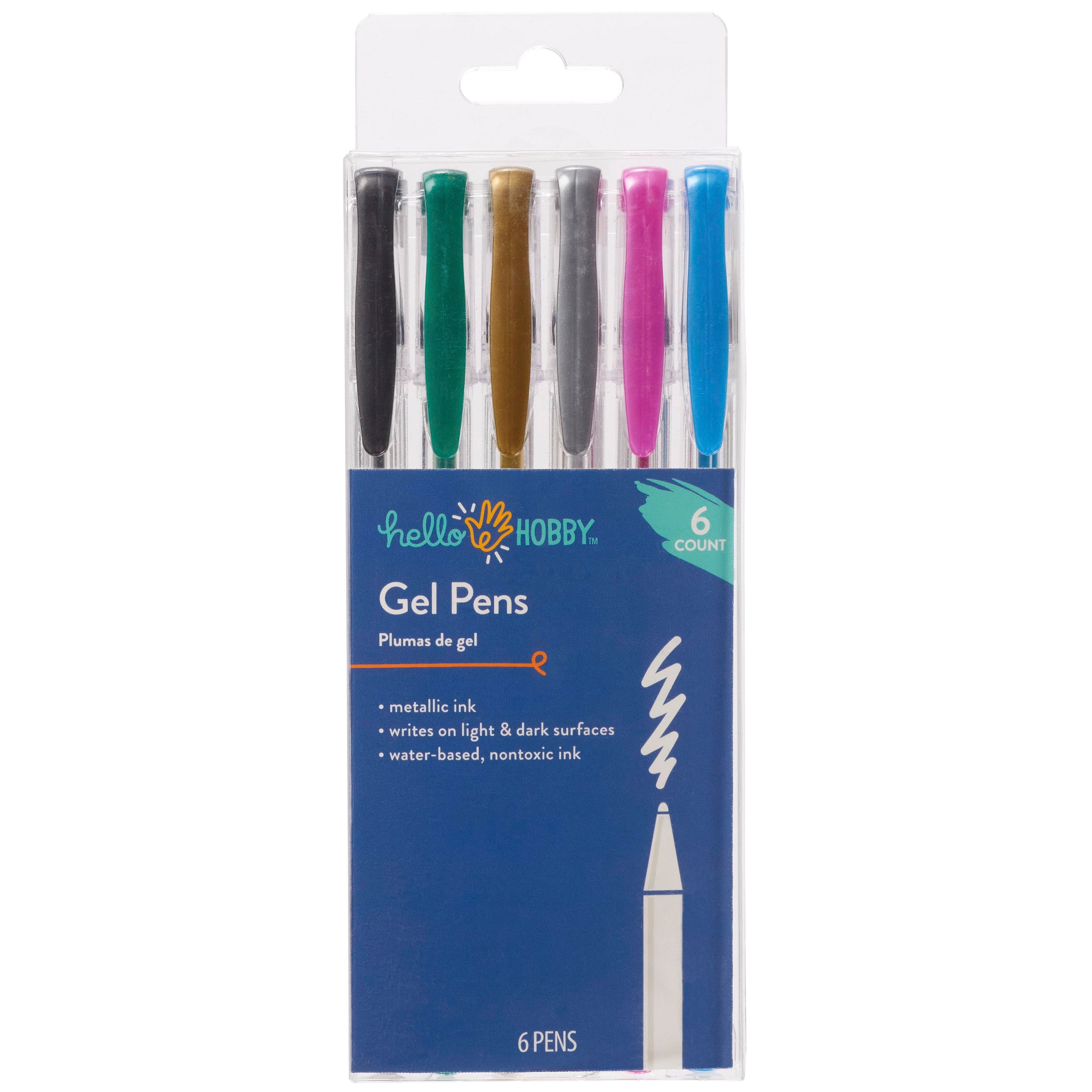 6 Neon Gel Pens ⋆ Time Machine Hobby