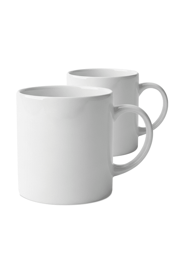 Skinny Sublimation Mug 20 oz Stainless Steel, White, Set of 2