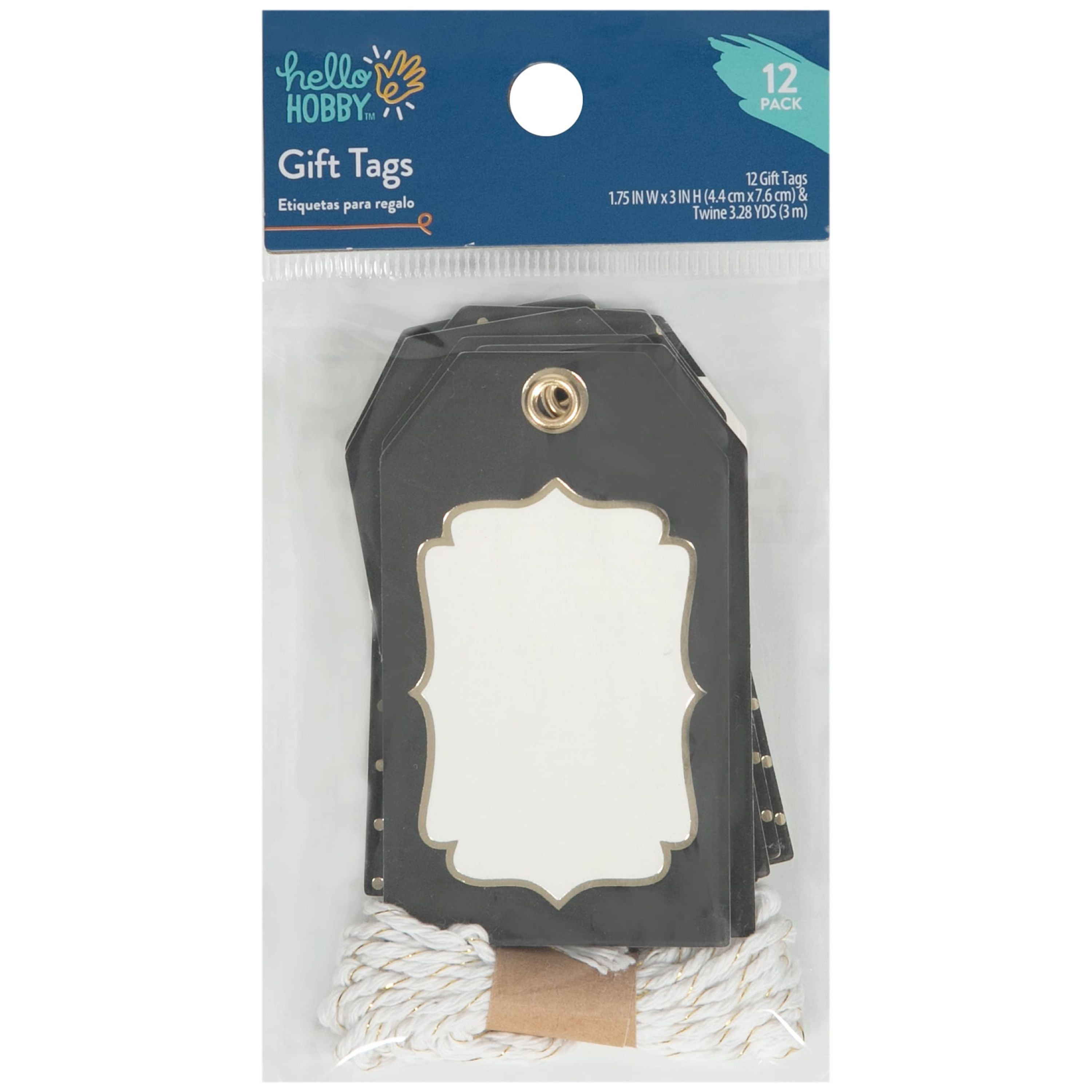 50 Pack - CleverDelights White Plastic Tags - 4.75 x 2.375 - Tear-Proof  and Waterproof
