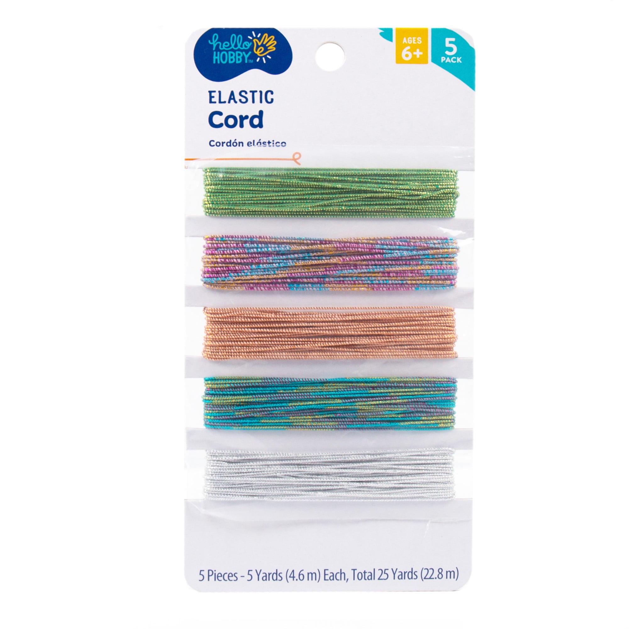 Elasticity Cord Kit with Appx 100M Cord in 4 Colors, Bead Stringing Glue,  and Elastic Cord Needle