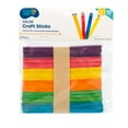 thumbnail image 1 of Hello Hobby Multicolor Wood Craft Sticks, 50-Pack, 1 of 5