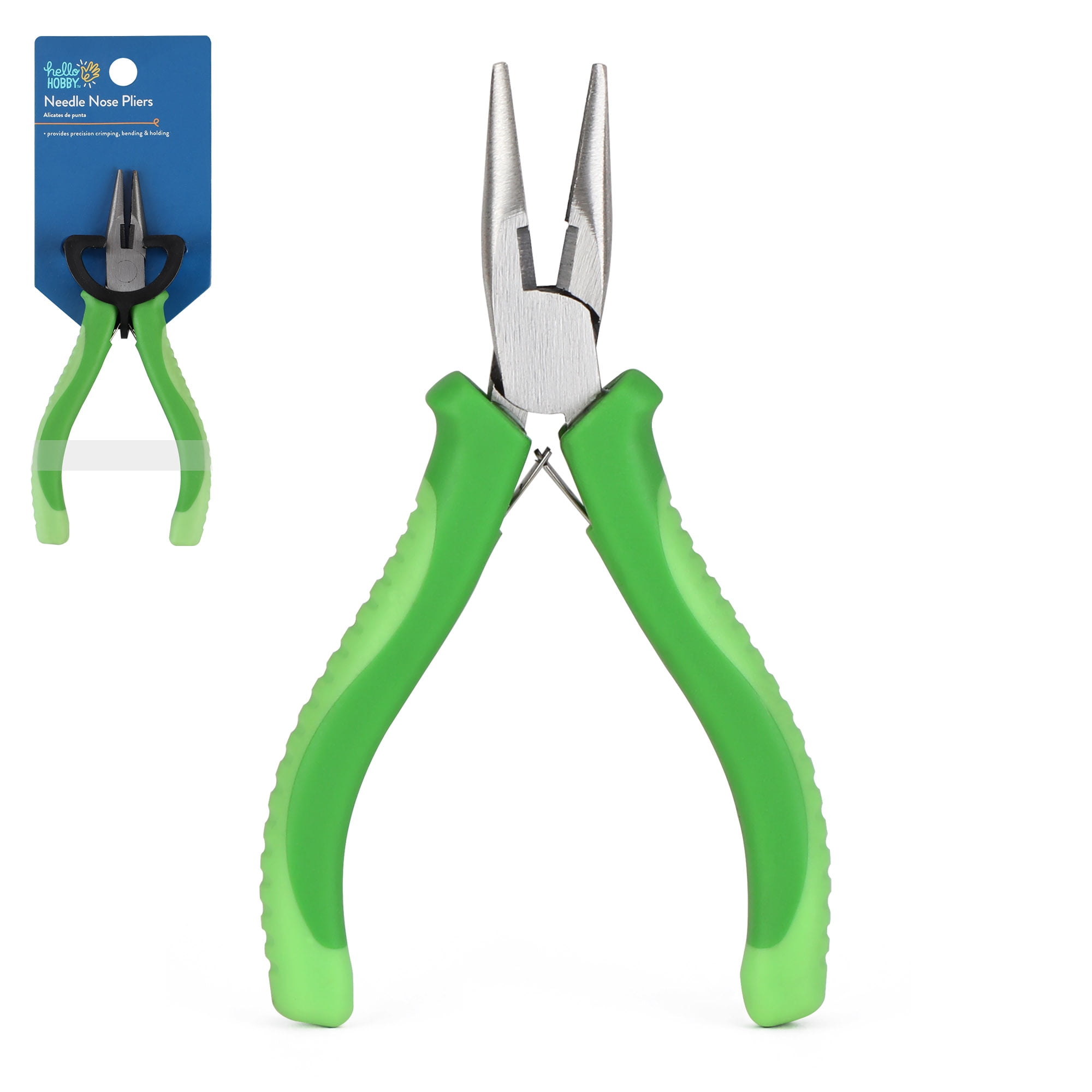 Hello Hobby Needle Nose Pliers with Comfort Grip  Jewelry Making & Craft Tool for Wire Bending, Shaping & Beading