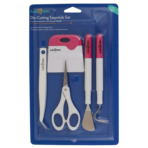 Hello Hobby Craft Vinyl Die-Cutting Accessory Tool Kit, Pink, 5 Count