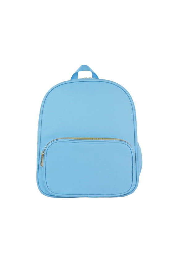 Nylon Backpack, Customizable Travel Book Bag for Crafts, School, and Everyday Use, Blue