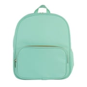 Hello Hobby Nylon Backpack, Customizable Travel Book Bag for Crafts, School, and Everyday Use, Green