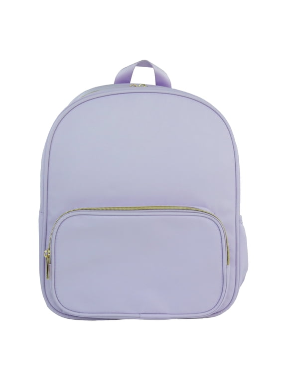 Nylon Backpack, Customizable Travel Book Bag for Crafts, School, and Everyday Teen Use, Purple