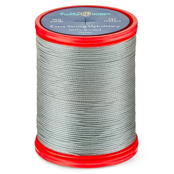 Hello Hobby Old Gray 100% Bonded Nylon Thread, 150 Yards