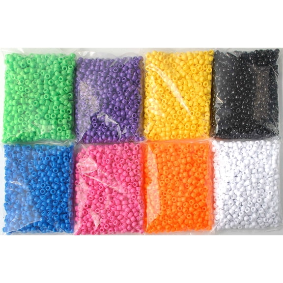 Hello Hobby- Opaque Rainbow Pony Bead Bundle- 6000 Beads