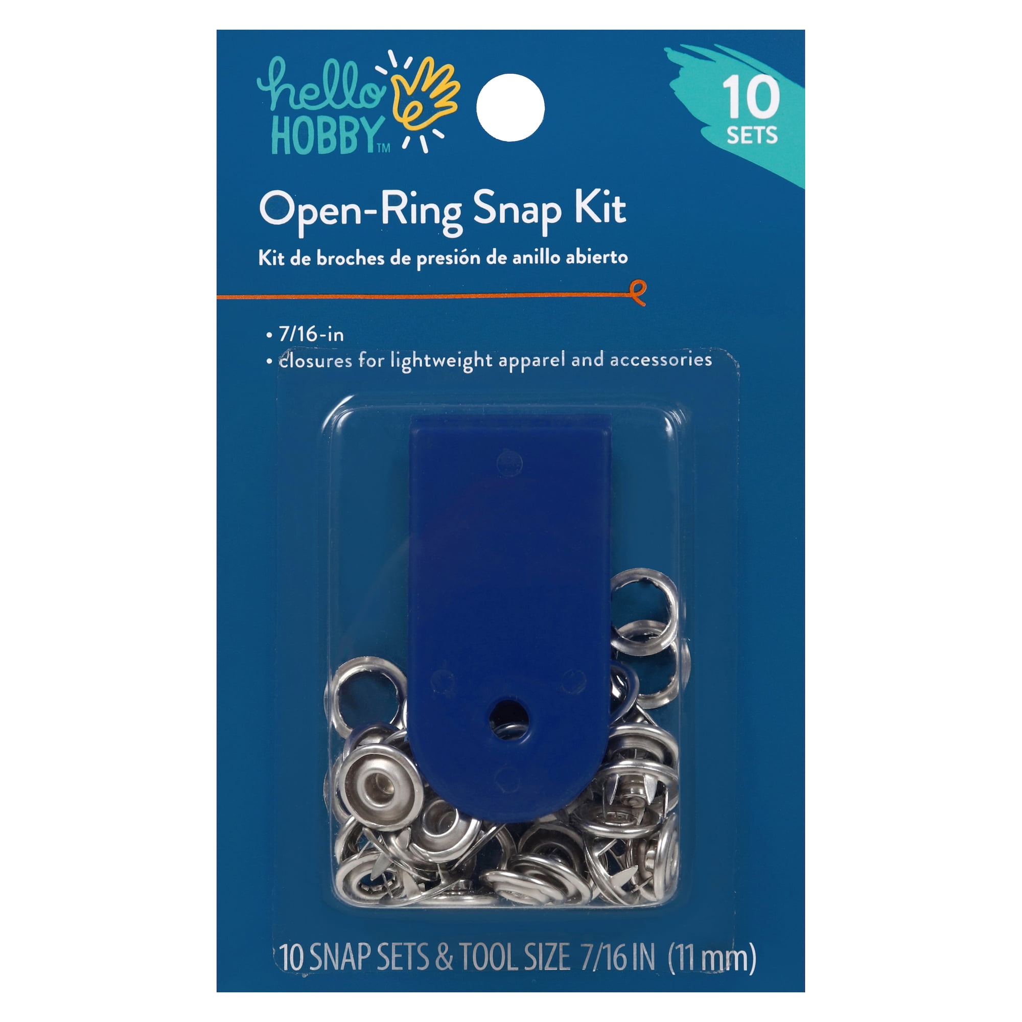Dritz Sew-On Snaps, 48 Sets, Size 3, Nickel
