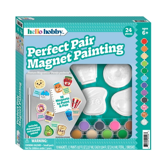 Hello Hobby Paint Your Own Craft Magnets, Perfect Pair Friends