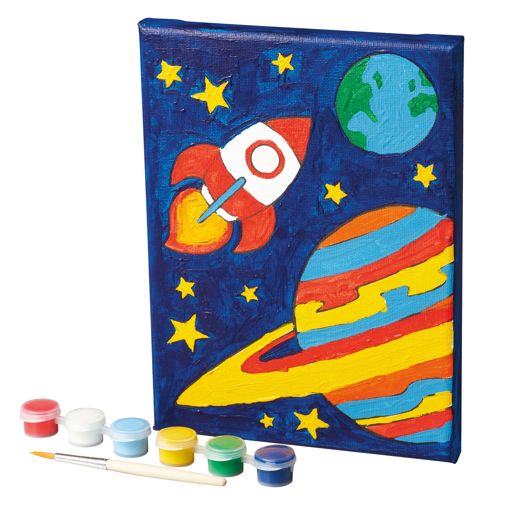 Hello Hobby Paint Your Own Galaxy Canvas, Boys and Girls, Child, Ages 6