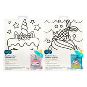 Hello Hobby Paint Your Own Mermaid and Cupcake Canvas Assortment, Each Sold Separately