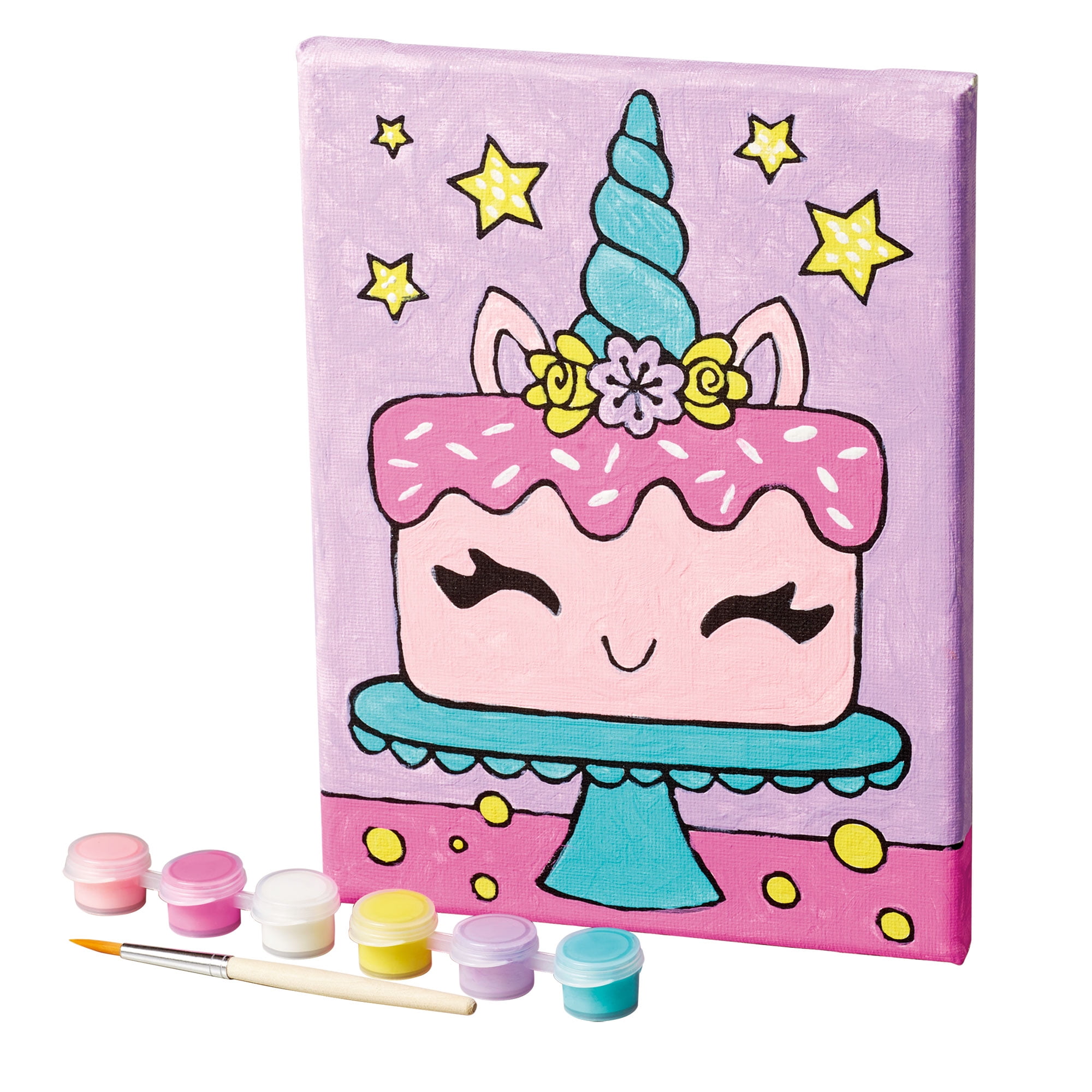 Unicorn Heart Canvas Painting Kids DIY Paint Party Kit-includes Supplies  With Free Shipping 