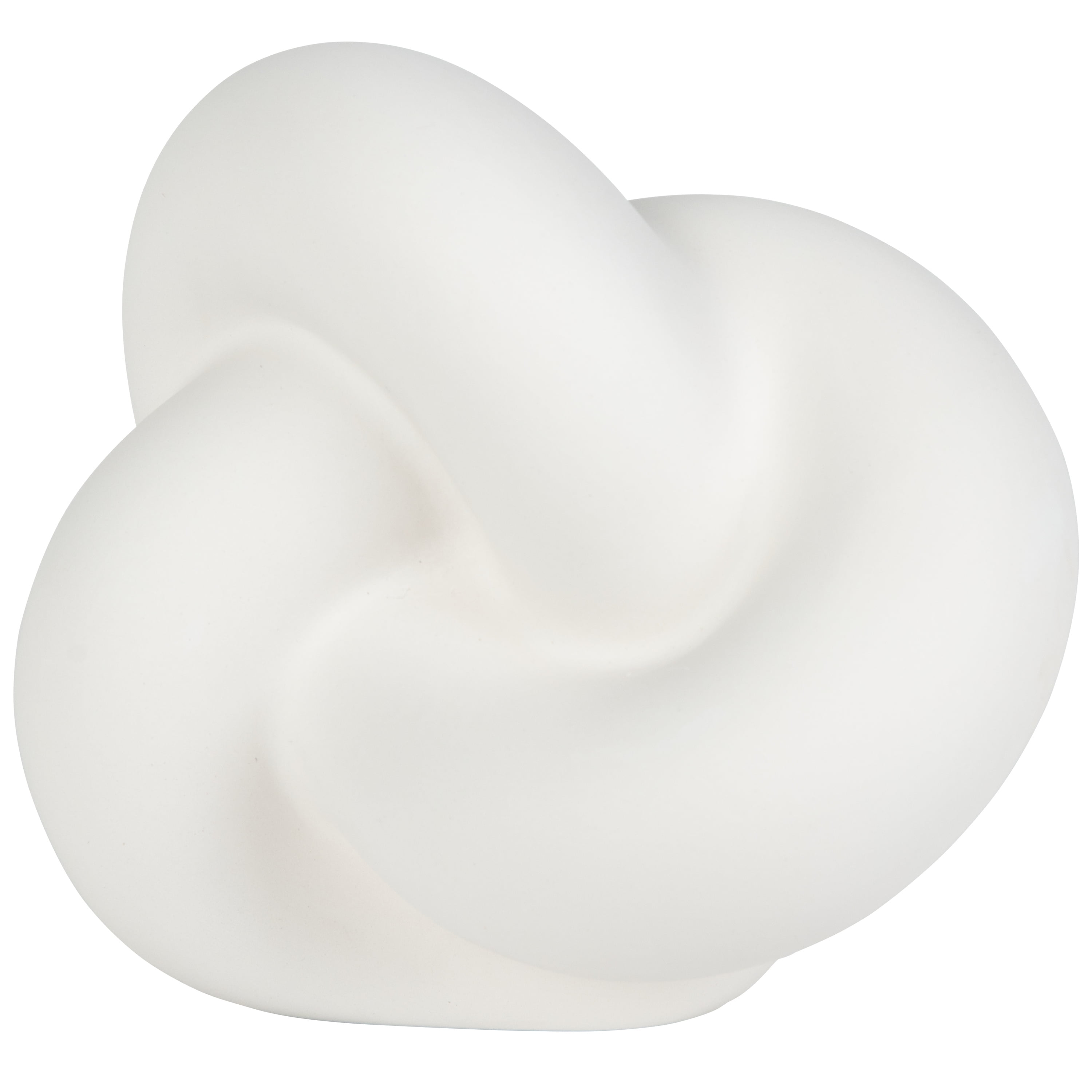 Hello Hobby Paintable Base Knot, White Ceramic 5"