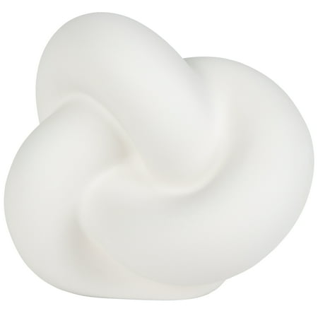 Hello Hobby Paintable Base Knot, White Ceramic 5"