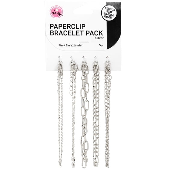 CousinDIY Modern Paperclip Link Bracelets for Jewelry Making
