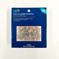 Hello Hobby Pink Ballpoint Pins Extra Long 180 Count, Size 28, 44mm in Length