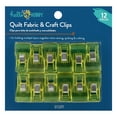 thumbnail image 1 of Hello Hobby Plastic Quilt Fabric Clips, Yellow (12 Count), 1 of 5