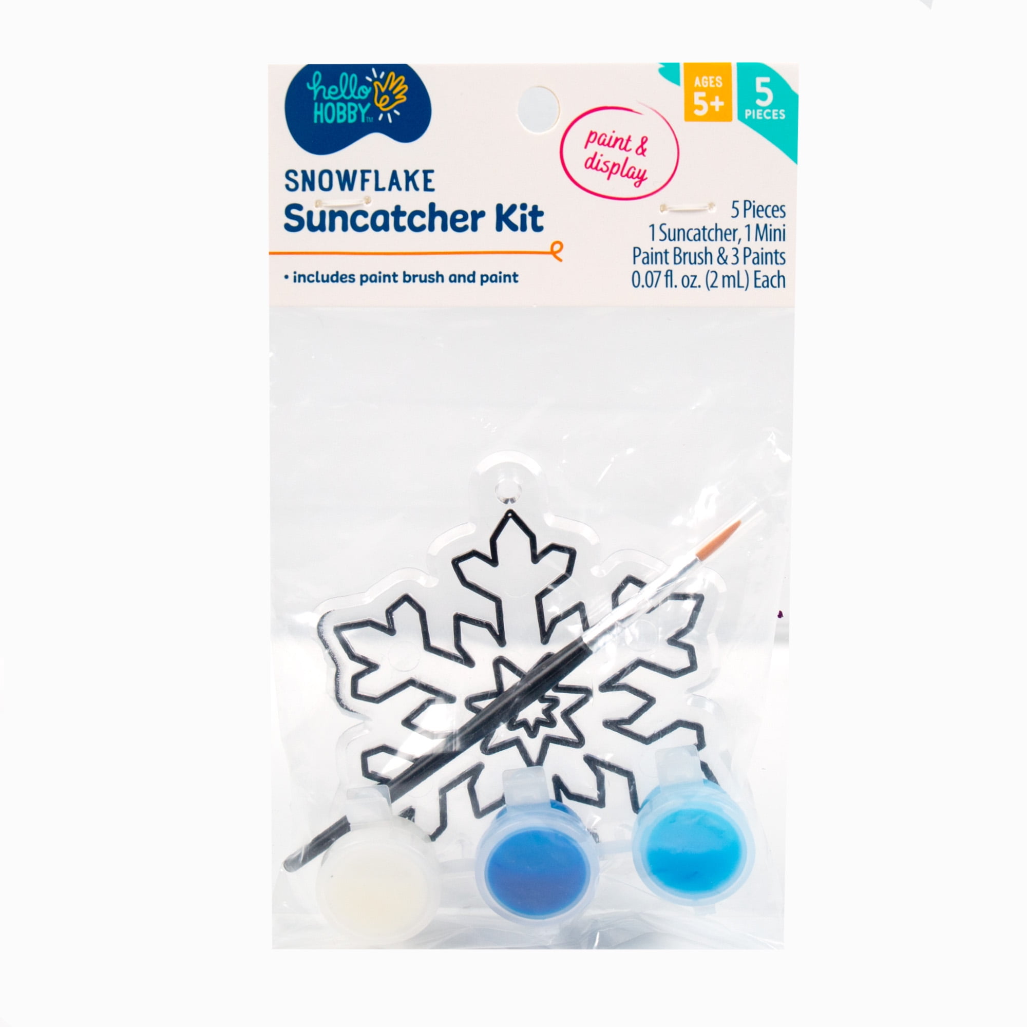 Snowflakes Suncatcher Kit Christmas Crafts Kids Craft Kit DIY