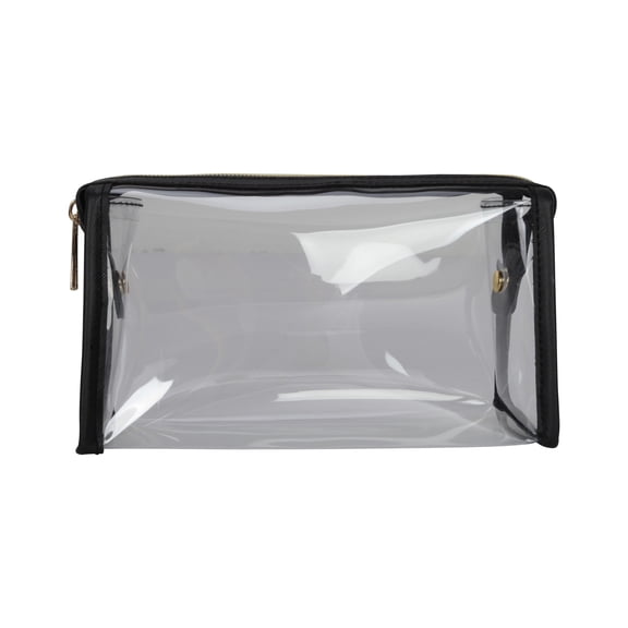 Hello Hobby Portable Clear Craft and Hobby Storage Pouch, Black Accents