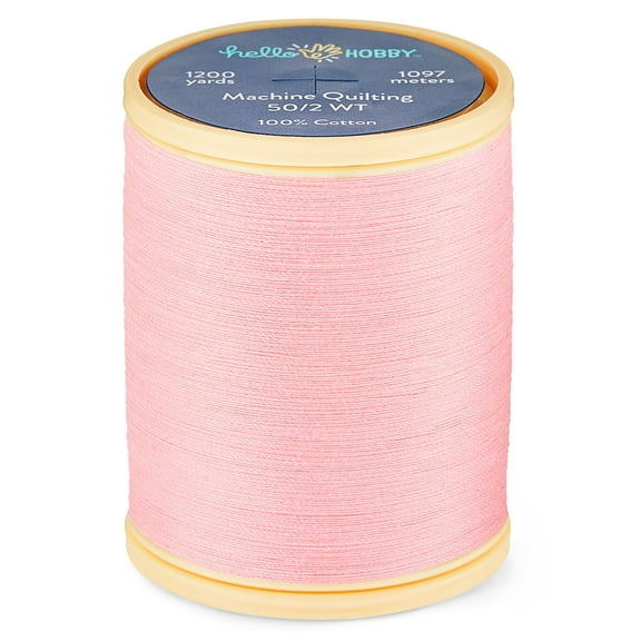 Hello Hobby Quartz Pink Pima Cotton Thread, 50/2 WT