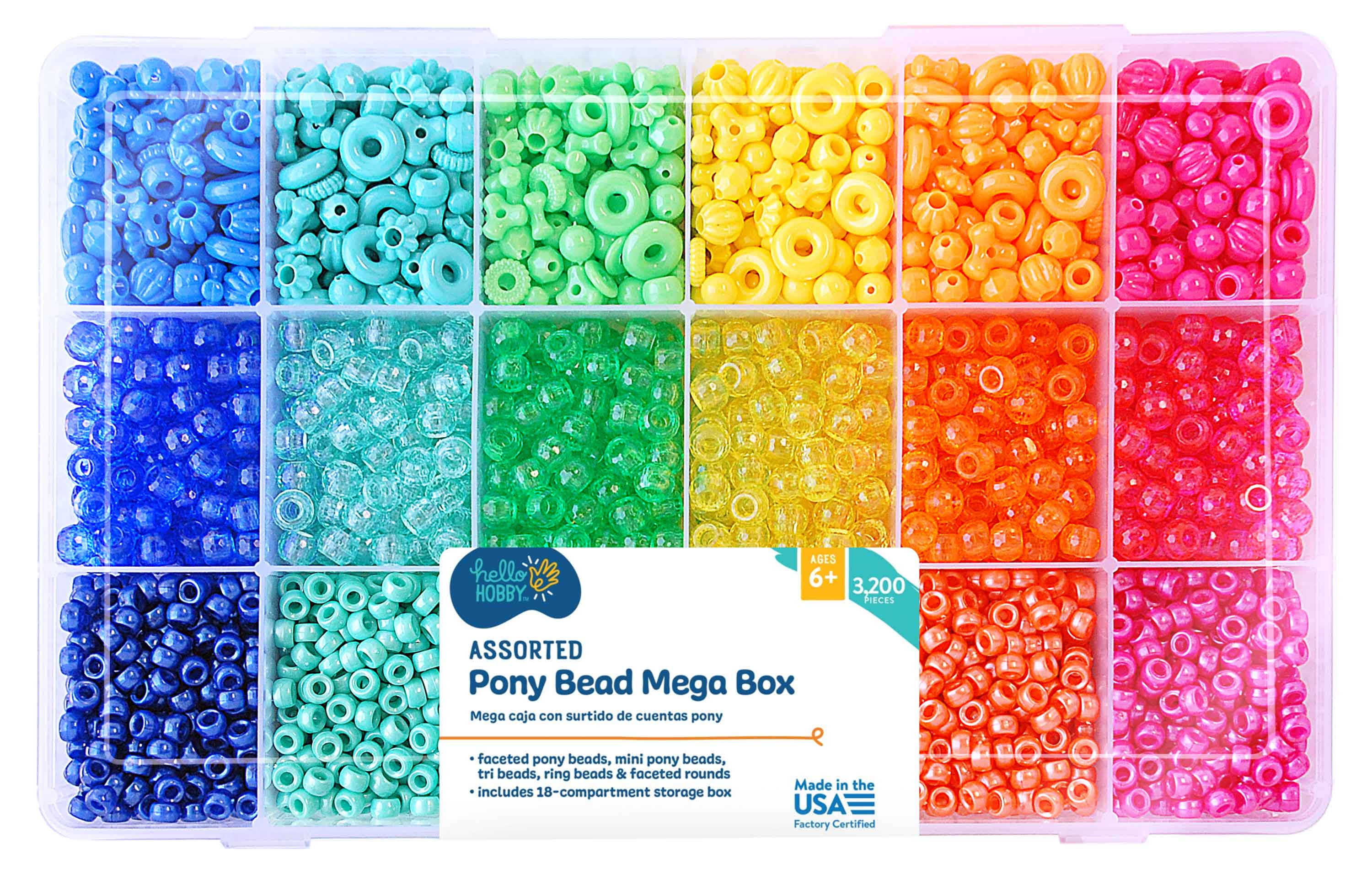 Hello Hobby - Alphabet Bead Box - 2100 Pieces - USHH6496