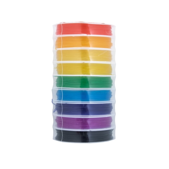 Hello Hobby 90 Yards Rainbow Elastic Stretch Jewelry Cord for Crafting Projects