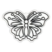 Hello Hobby Ready-to-Paint Butterfly Suncatcher, Plastic Sun Catcher with Black Outlines