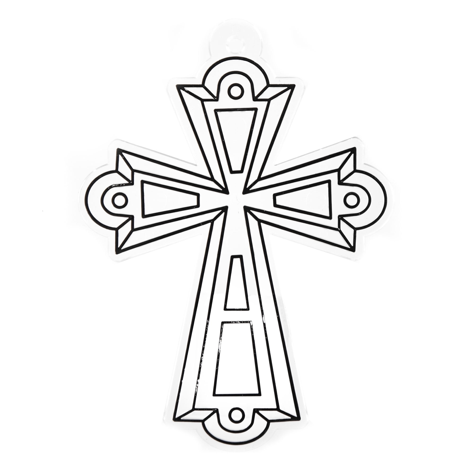 Hello Hobby Ready-to-Paint Cross Suncatcher