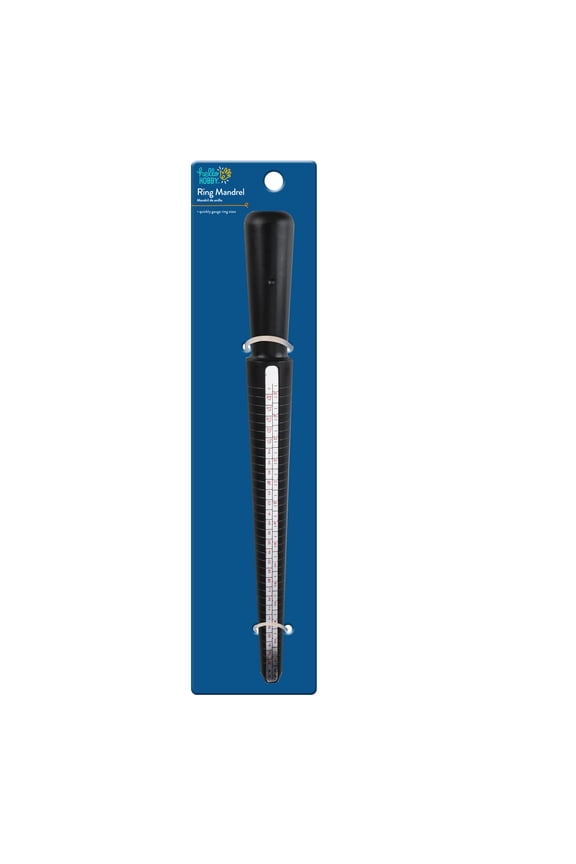 Plastic Ring Mandrel, Lightweight Ring Sizer and Basic Shaping Tool for Jewelry Making, DIY Crafts, Ring Size Measuring and Display