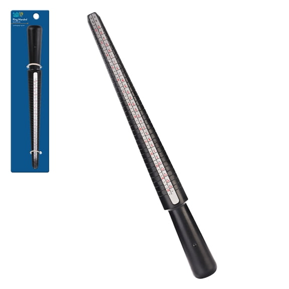 Hello Hobby Plastic Ring Mandrel Lightweight Ring Sizer, Shaping & Display Tool for Jewelry Making & DIY Crafts