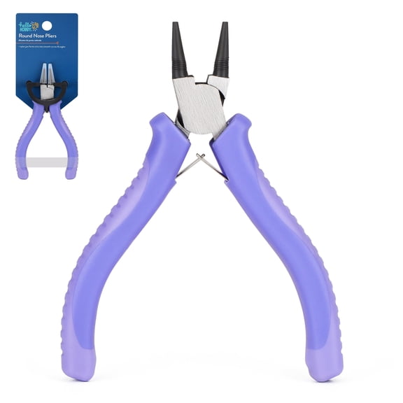Hello Hobby Round Nose Pliers with Nylon Handles Jewelry Making Tool for Wire Looping, Bending & Shaping