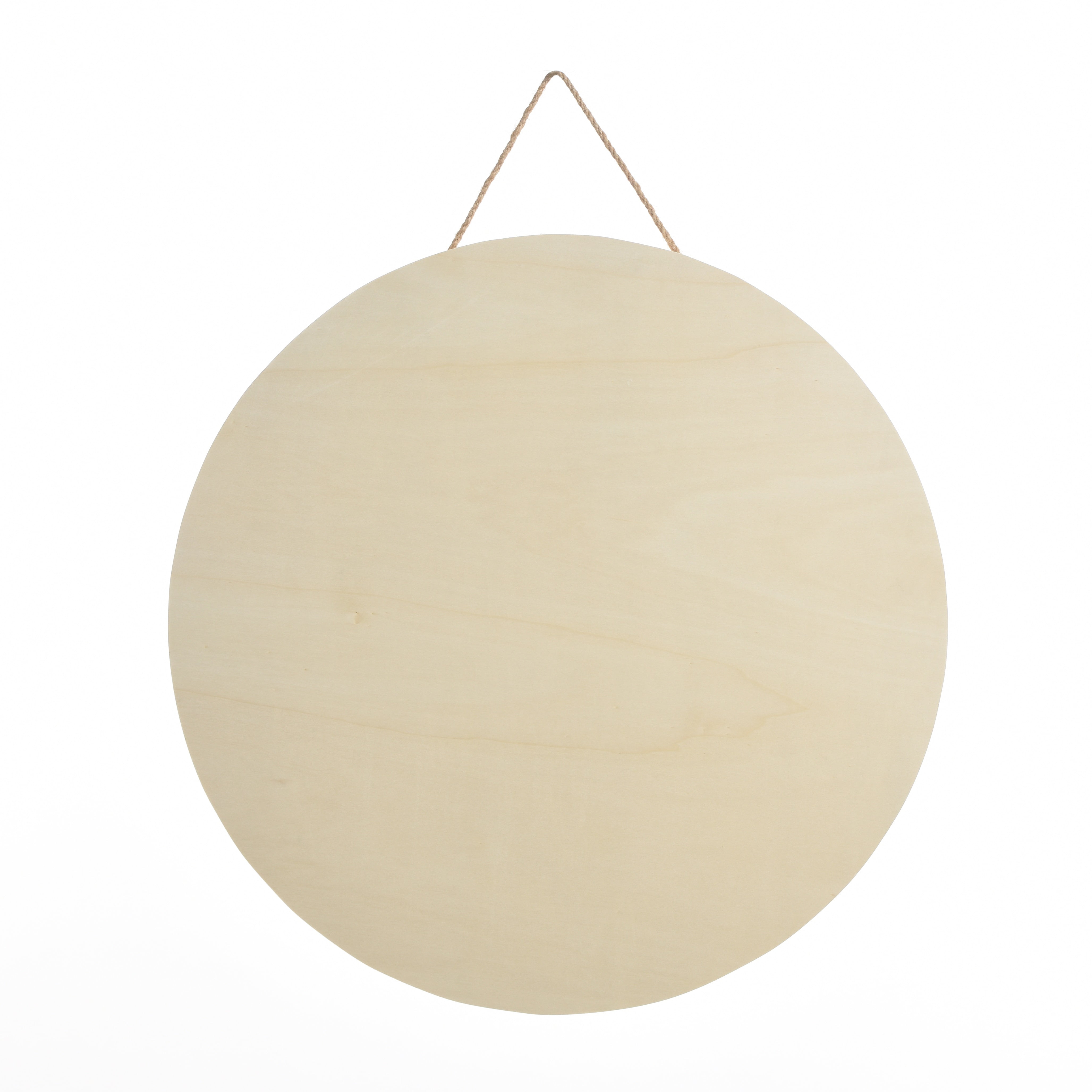 Hello Hobby Round Unfinished Wood Plaque, 17.9"