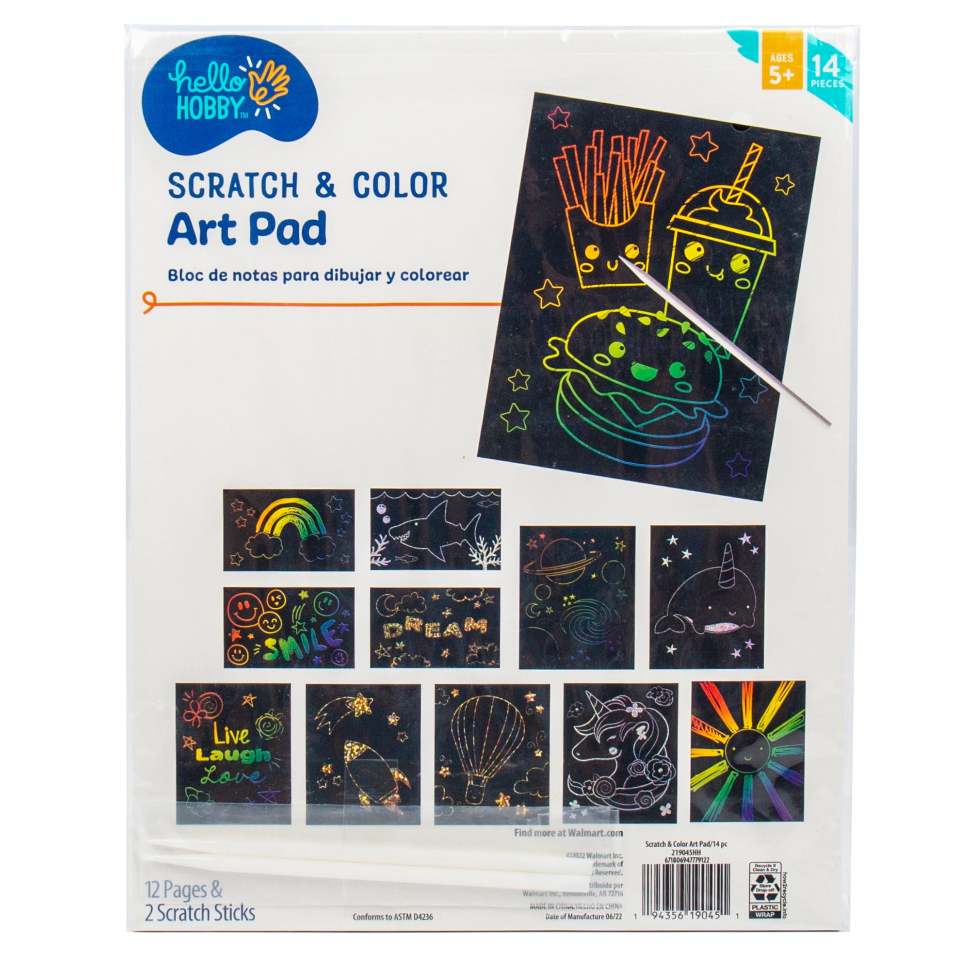 Magic Color Scratch Art Paper Scraping  Scratch Art Painting Paper Set -  10pcs/set - Aliexpress
